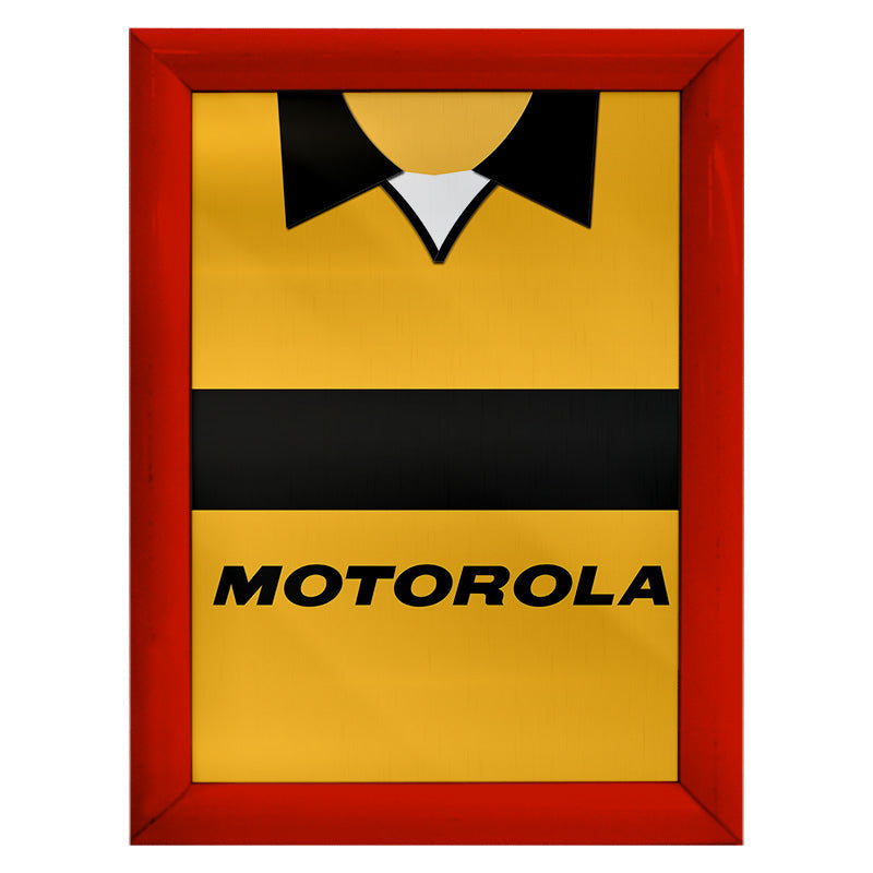 Livingston 2001 Home Shirt - A4 Personalised Metal Sign Plaque