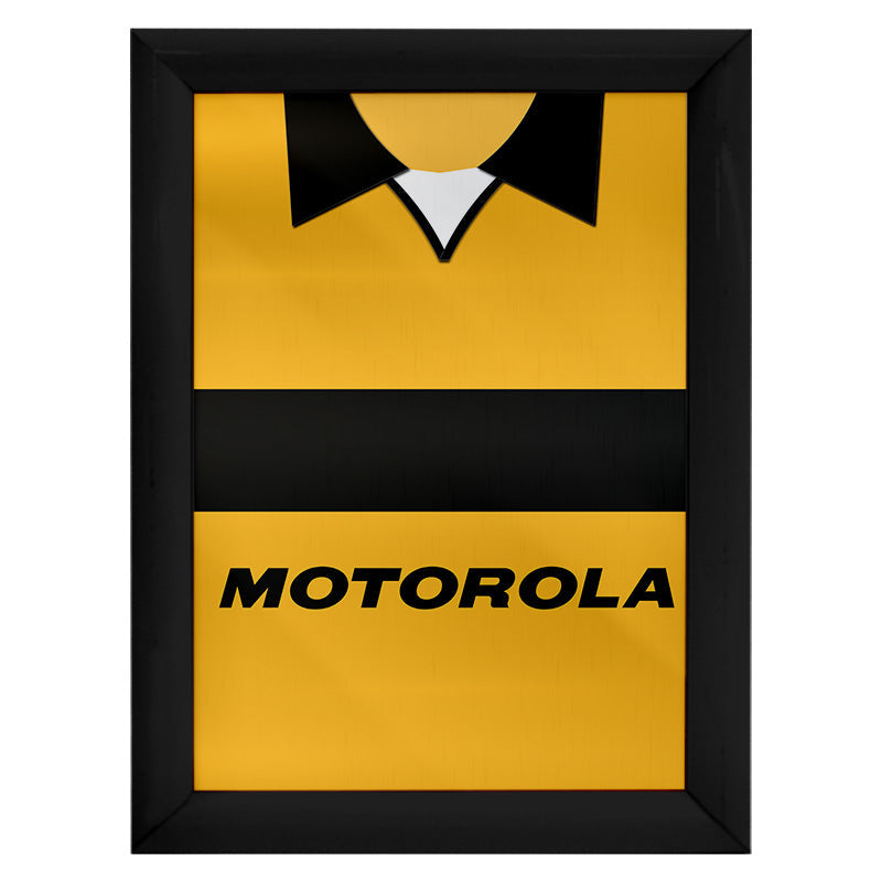 Livingston 2001 Home Shirt - A4 Personalised Metal Sign Plaque