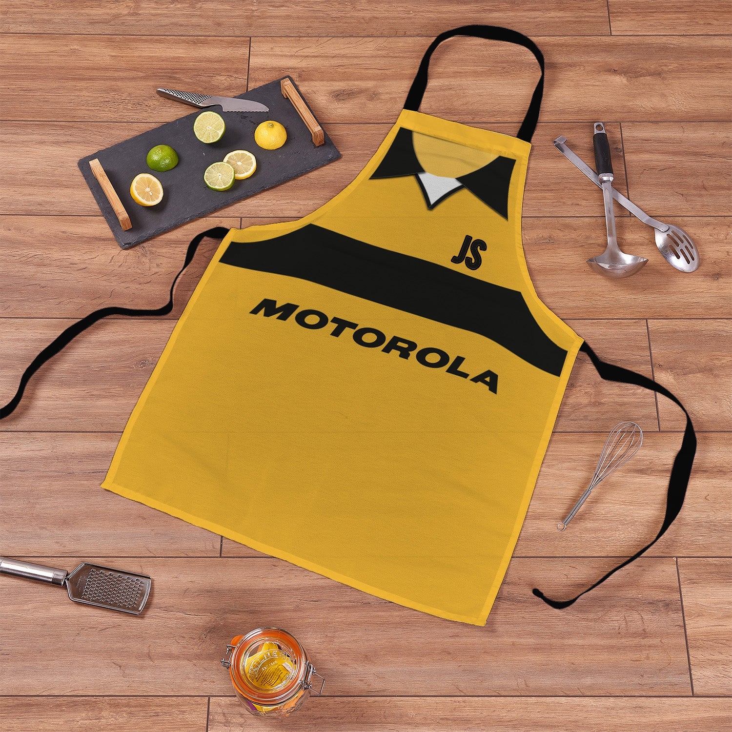 Livingston 2001 Home Shirt Apron - Personalised Retro Football Novelty Water-Resistant, Lazer Cut (no fraying) Light Weight Adults Apron