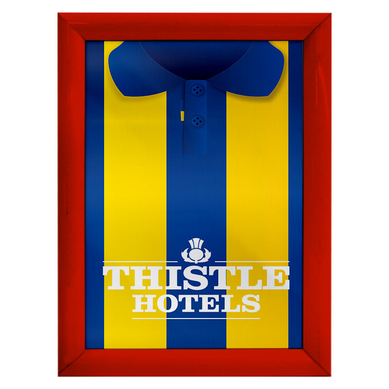 Personalised Leeds 1994 Away Shirt - A4 Metal Sign Plaque