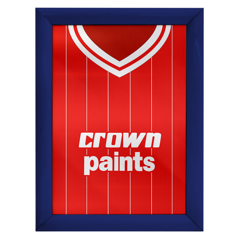 Personalised Liverpool - 1981 Home Shirt - A4 Metal Sign Plaque