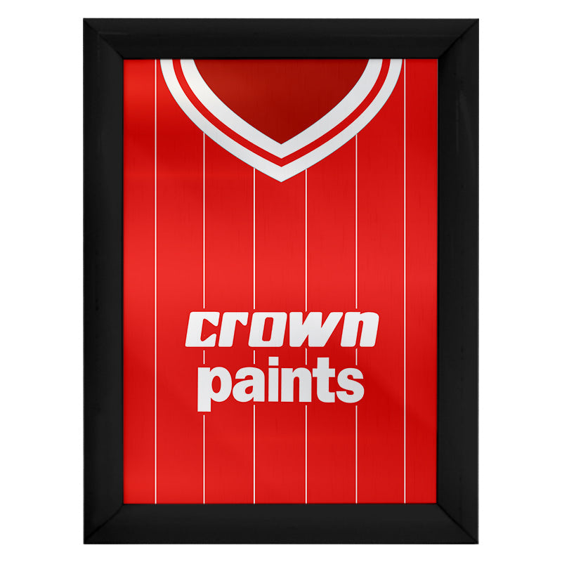 Personalised Liverpool - 1981 Home Shirt - A4 Metal Sign Plaque