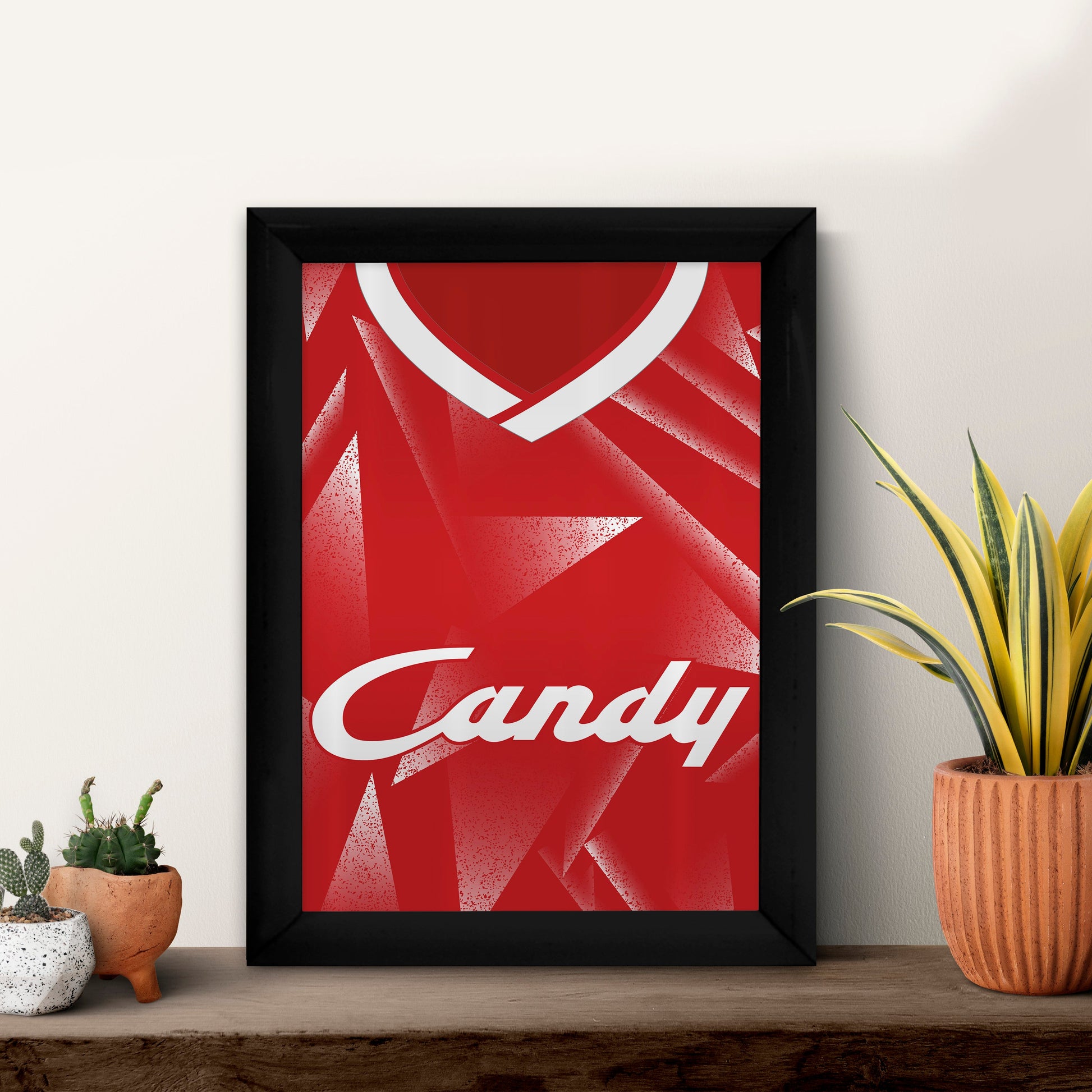Personalised Liverpool - 1989 Home Shirt - A4 Metal Sign Plaque