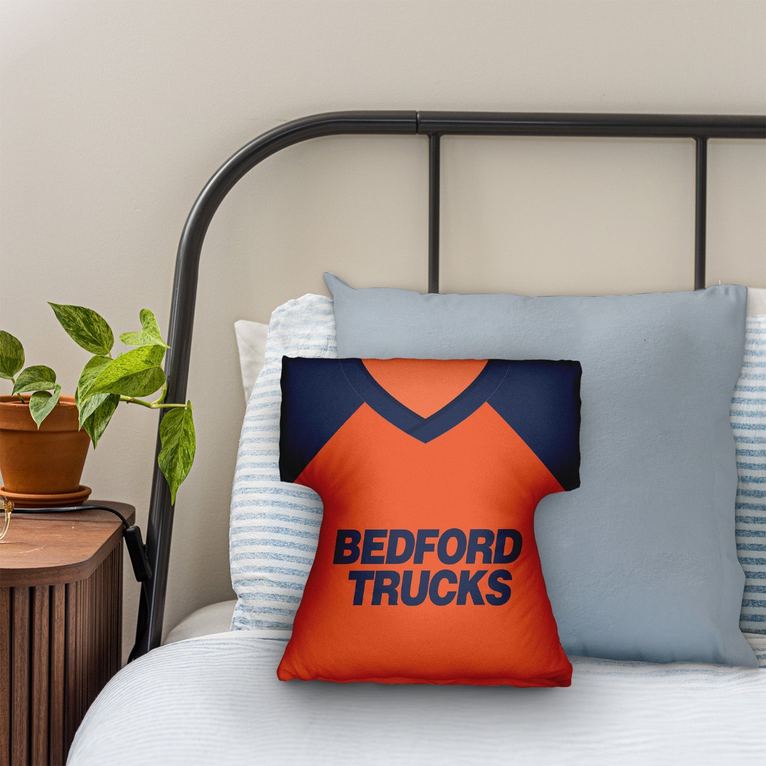 Luton - 1983 Away Shirt - Personalised Retro Shirt Cushion