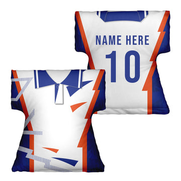 Luton - 1992 Home Shirt - Personalised Retro Shirt Cushion