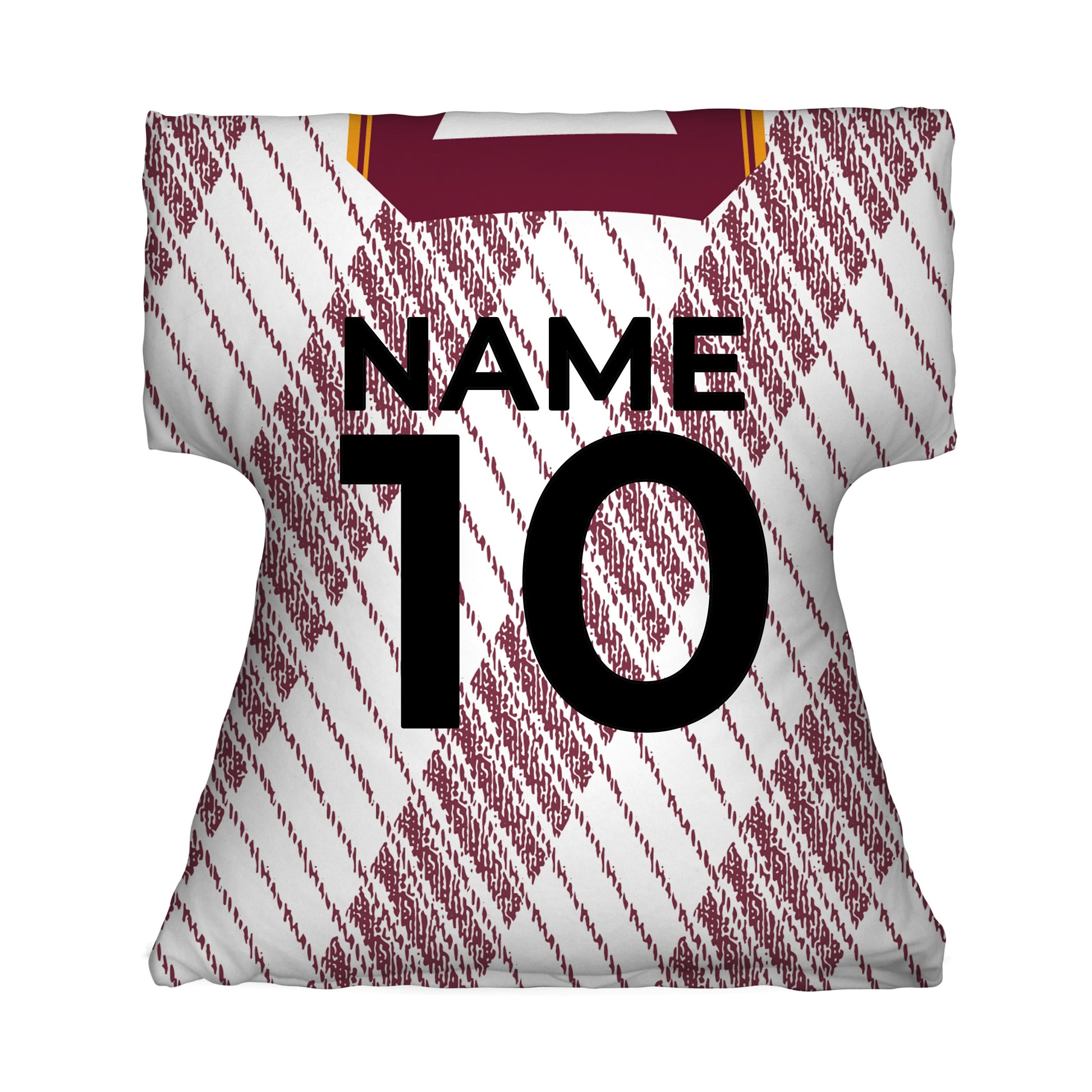 Motherwell 1992 Away Shirt - Personalised Retro Shirt Cushion