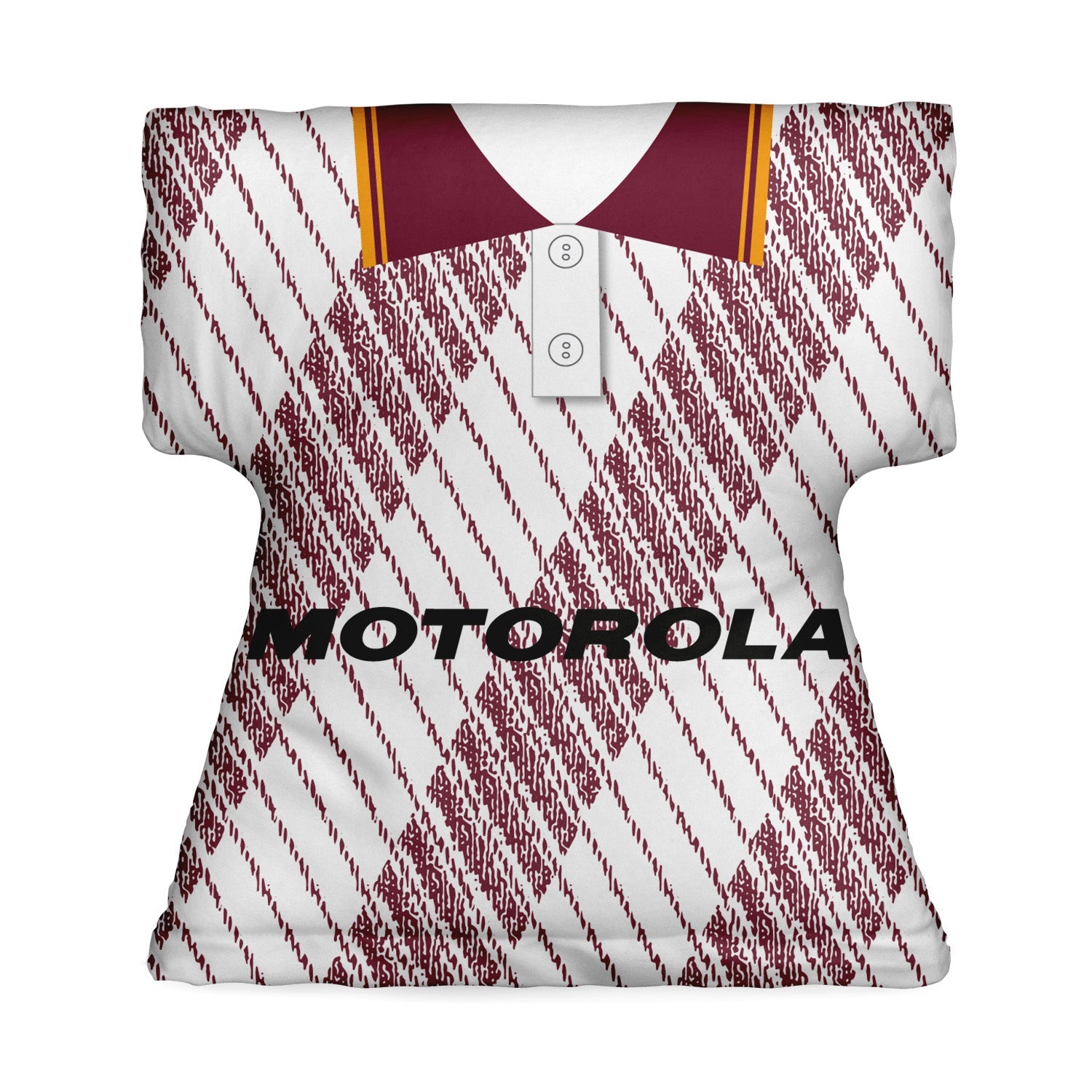 Motherwell 1992 Away Shirt - Personalised Retro Shirt Cushion