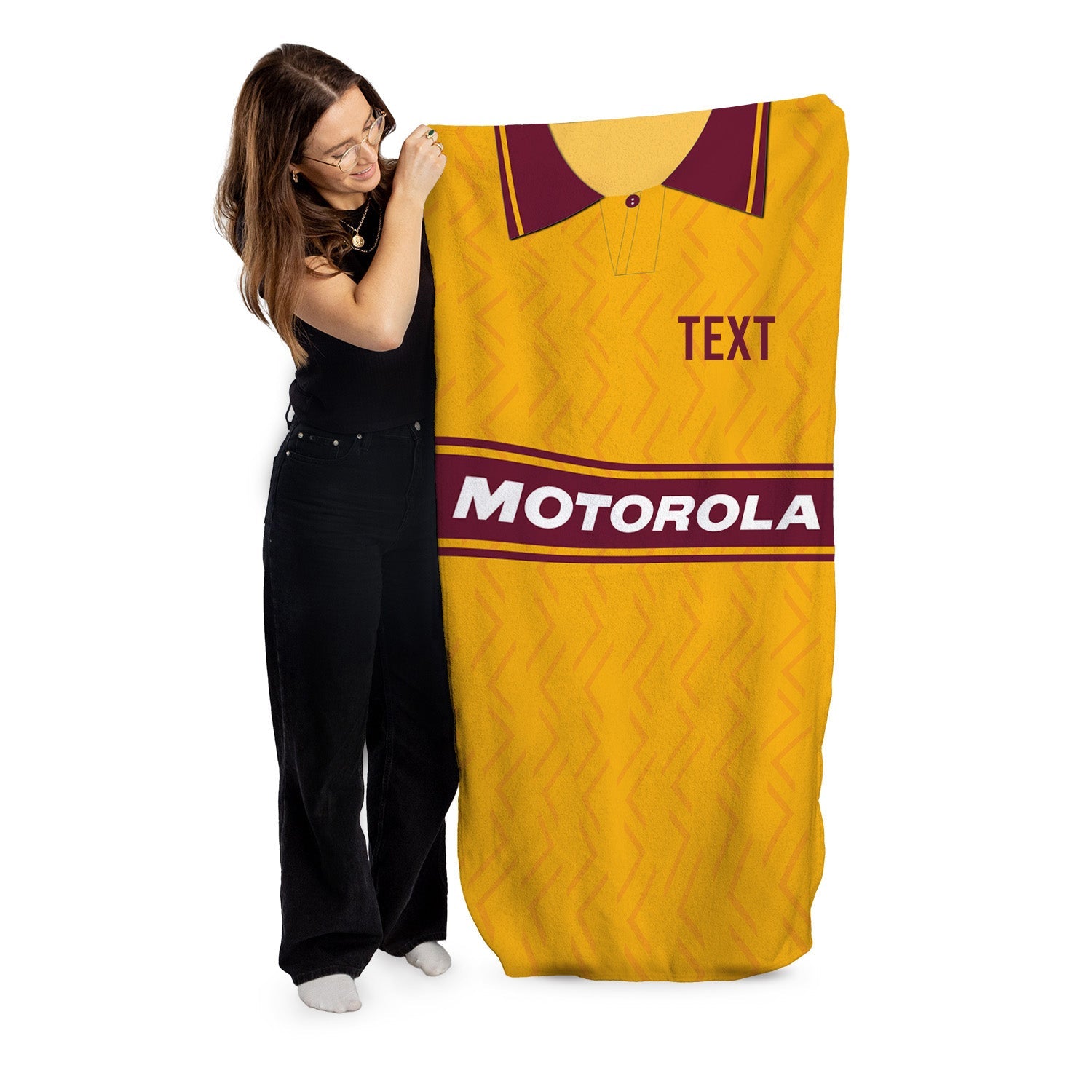 Motherwell 1994 Home Shirt - Personalised Lightweight, Microfibre Retro Beach Towel