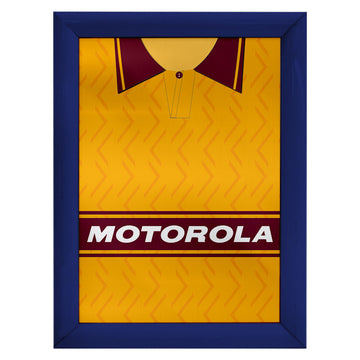 Motherwell Retro 1994 Home Shirt - A4 Personalised Metal Sign Plaque - Frame Options Available