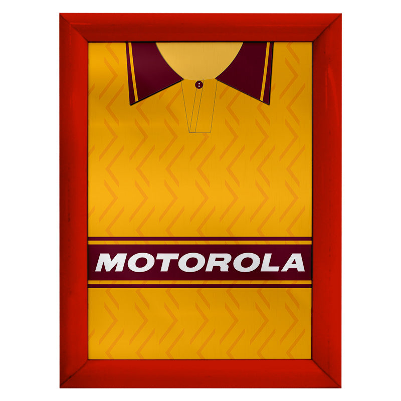 Motherwell 1994 Home Shirt - A4 Personalised Metal Sign Plaque