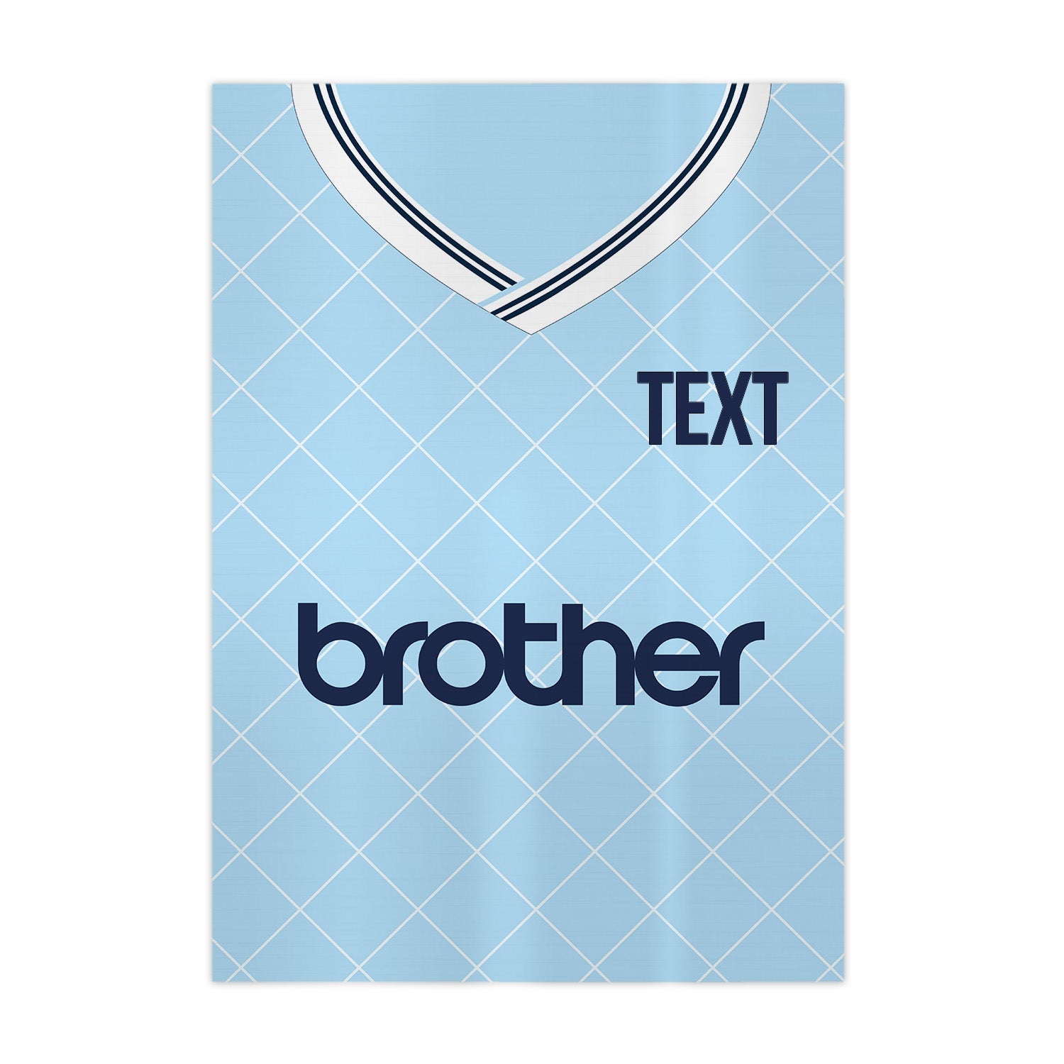 Personalised Man City - 1988 Home Shirt - A4 Metal Sign Plaque