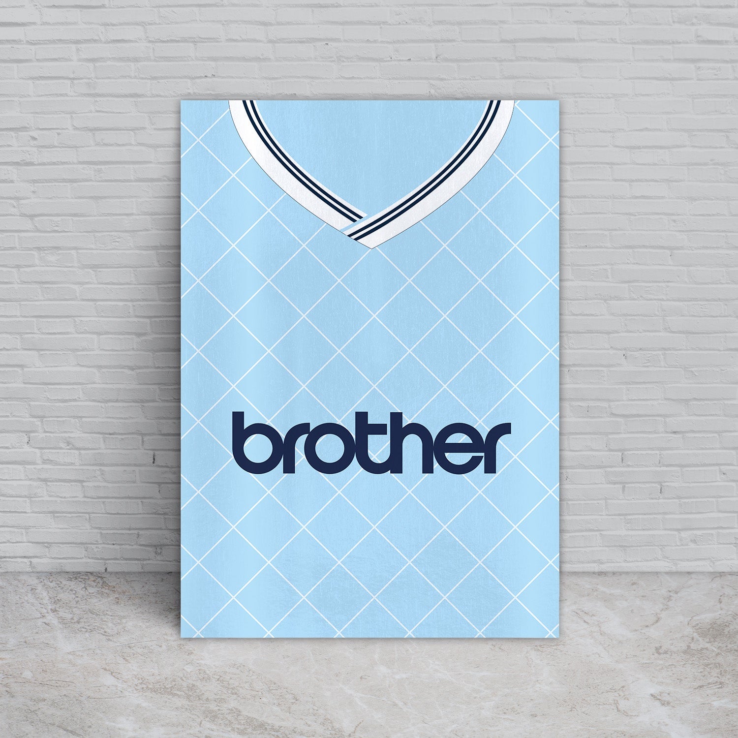 Personalised Man City - 1988 Home Shirt - A4 Metal Sign Plaque