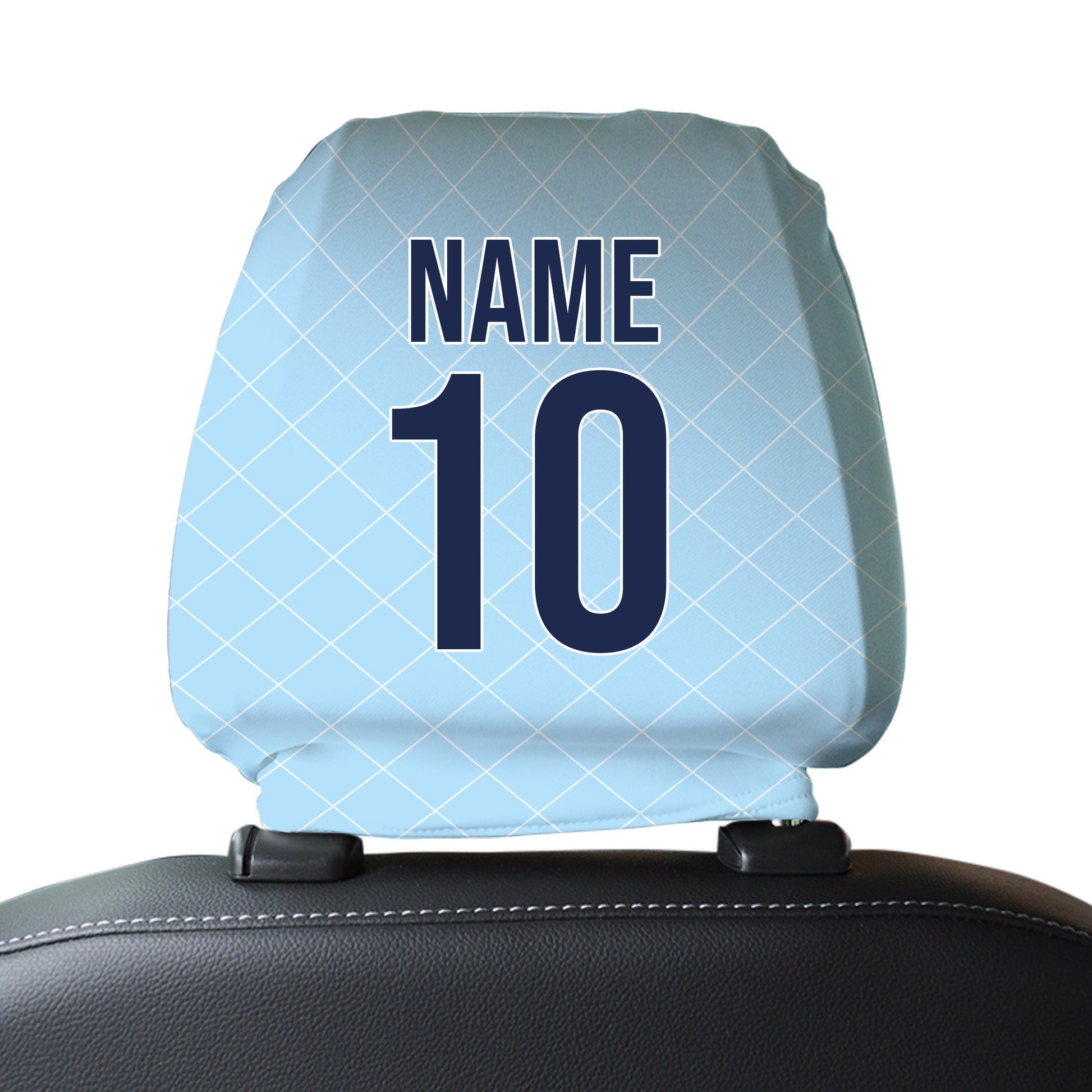 Man City 1988 Home - Retro Football Shirt - Pack of 2 - Car Seat Headrest Covers