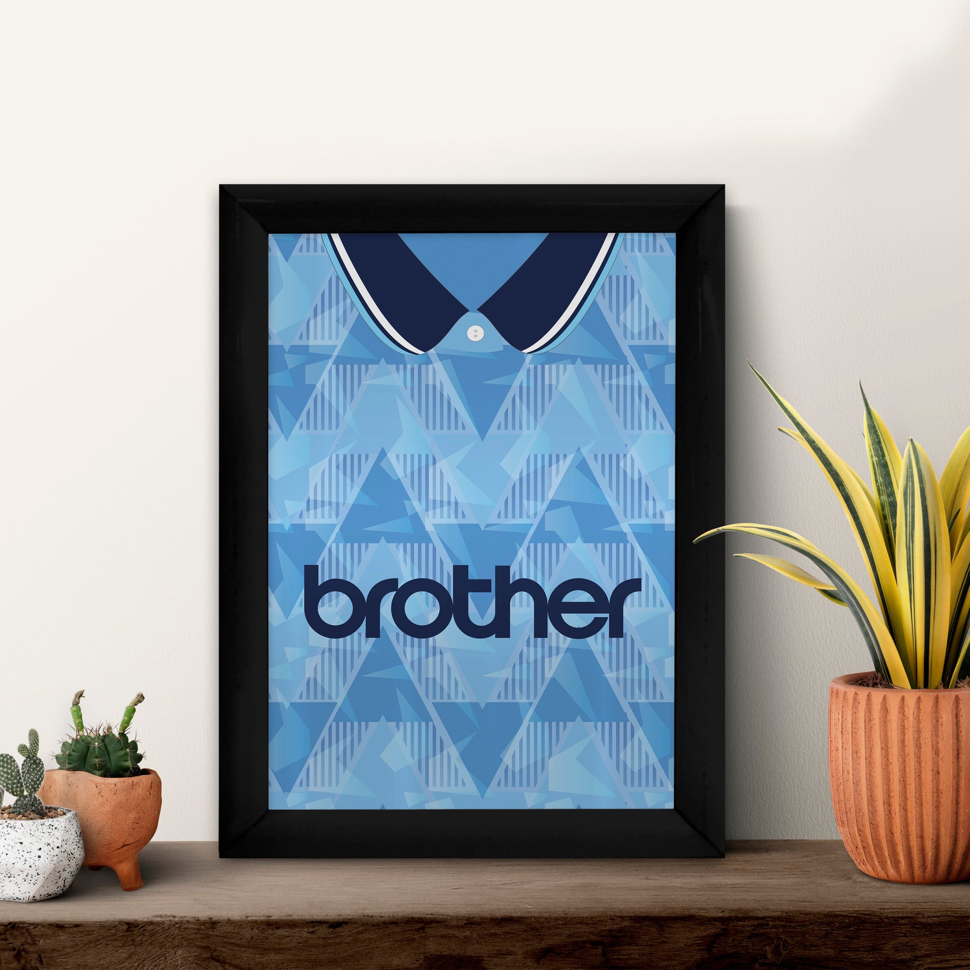 Personalised Man City - 1989 Home Shirt - A4 Metal Sign Plaque