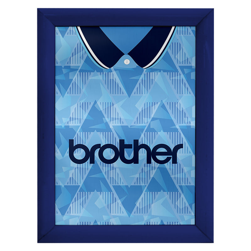 Personalised Man City - 1989 Home Shirt - A4 Metal Sign Plaque