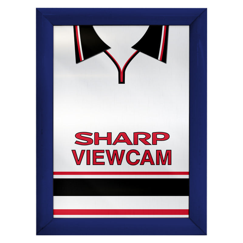 Personalised Man United - 1999 Away Shirt - A4 Metal Sign Plaque 