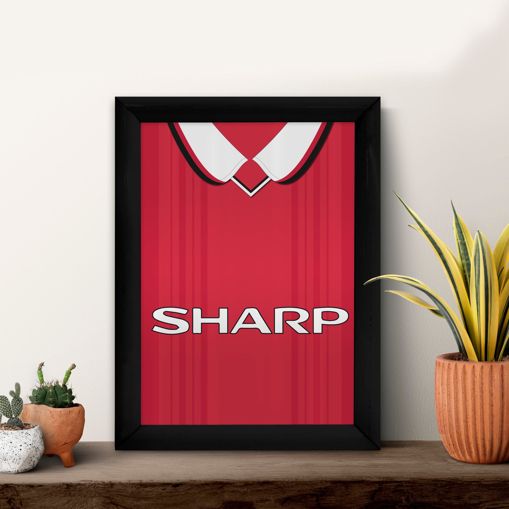 Personalised Man United - 1999 Home Shirt - A4 Metal Sign Plaque