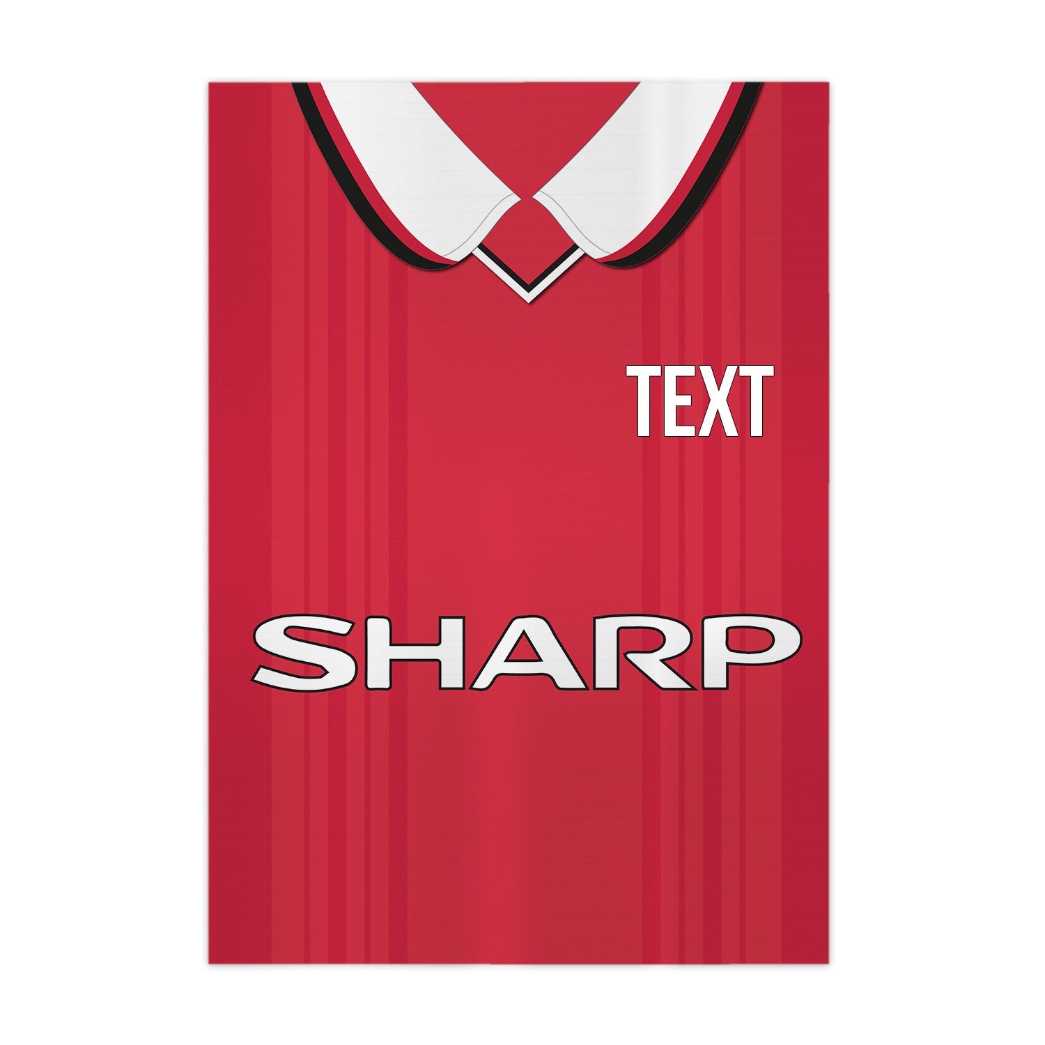 Personalised Man United - 1999 Home Shirt - A4 Metal Sign Plaque