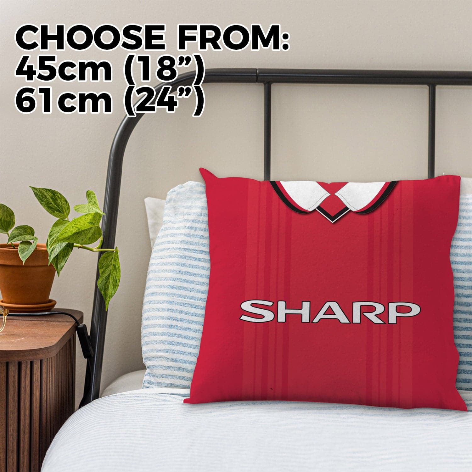 Manchester -1999 Home Shirt - 45cm or 61cm Retro Cushion