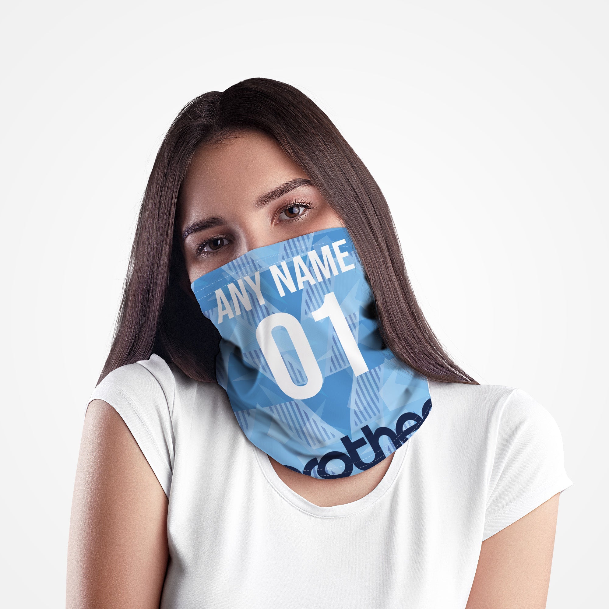 Manchester Blue Retro 1989 Home - Personalised Retro Football Snood