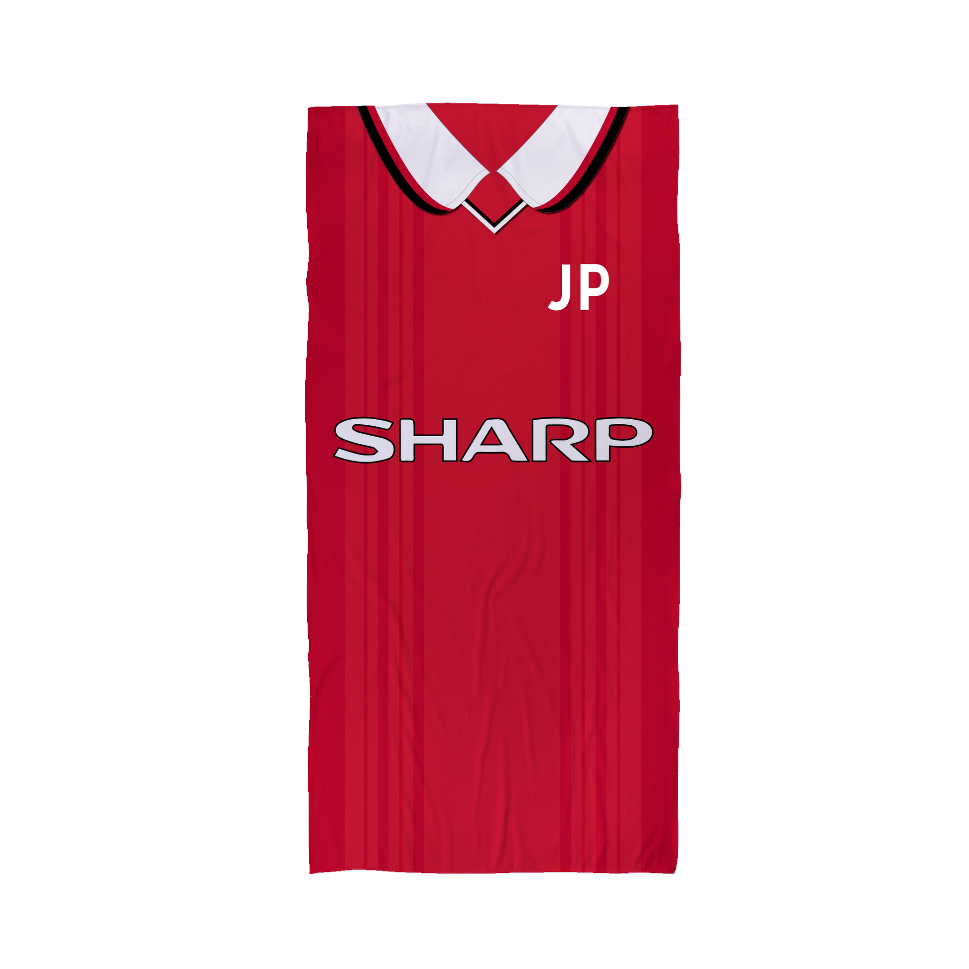 Man Utd - 1999 - Home Shirt - Personalised Vintage Beach Towel 