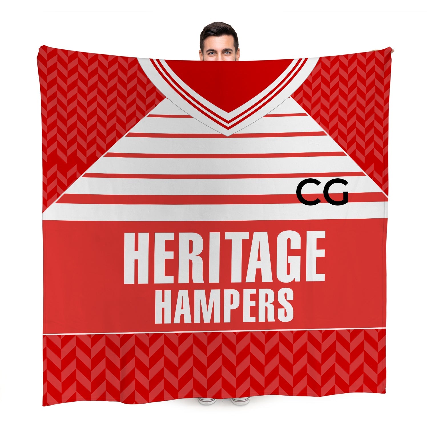 Middlesbrough  - 1990 Home Shirt - Personalised Retro Fleece Blanket