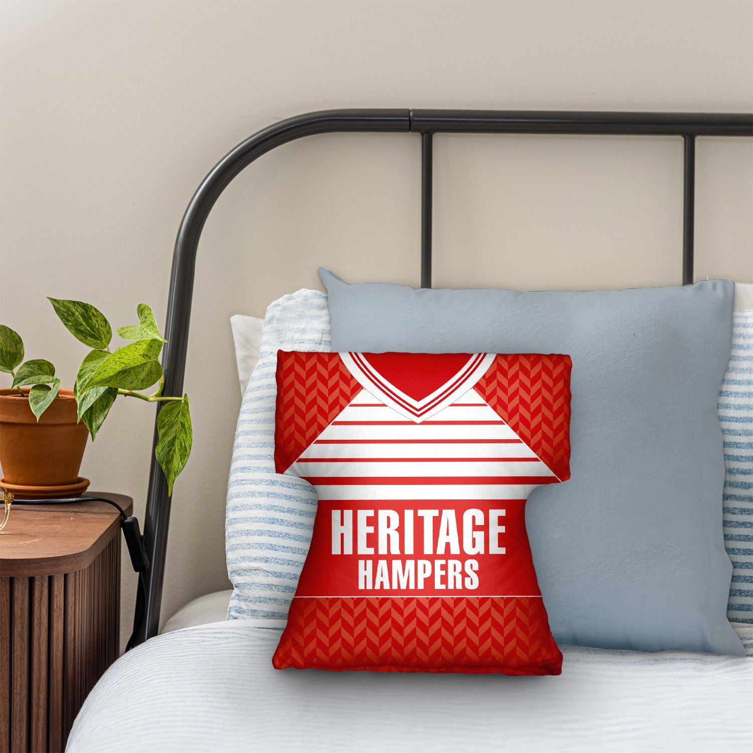 Middlesbrough - 1990 Home Shirt - Personalised Retro Shirt Cushion