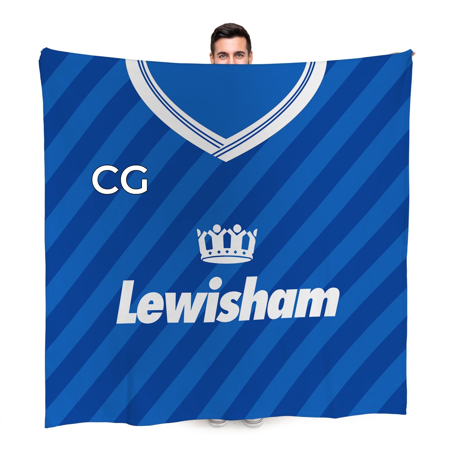 The Lions  - 1987 Home Shirt - Personalised Retro Fleece Blanket