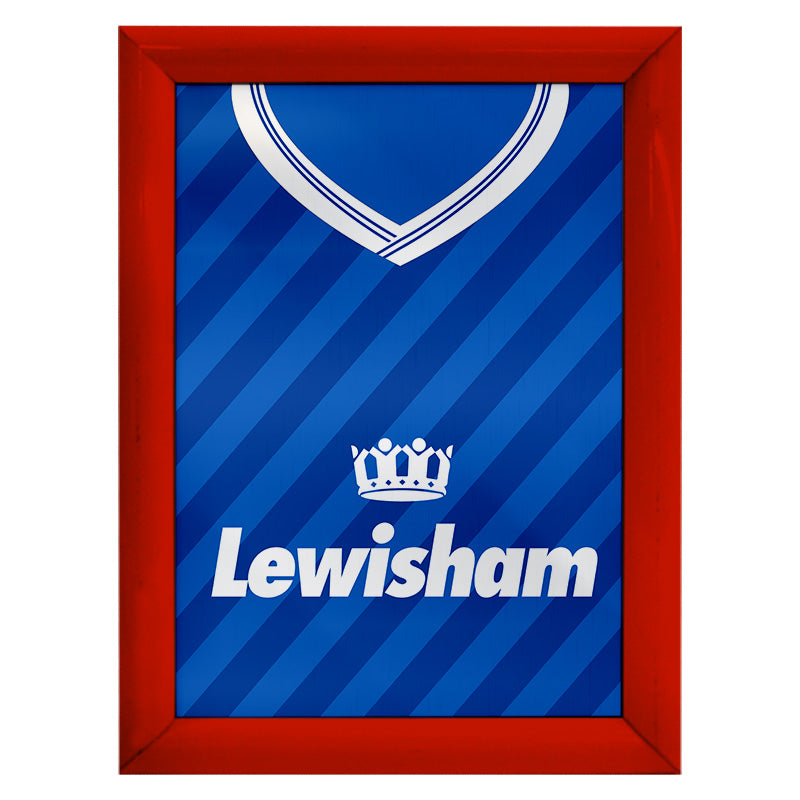 Personalised Millwall - 1987 Home Shirt - A4 Metal Sign Plaque