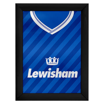 Personalised The Lions - 1987 Home Shirt - A4 Metal Sign Plaque - Frame Options Available