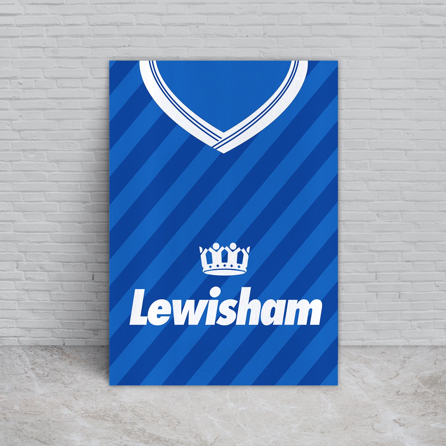 Personalised Millwall - 1987 Home Shirt - A4 Metal Sign Plaque