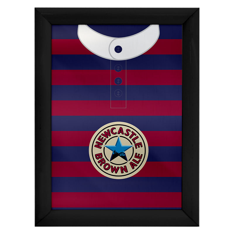 Personalised Newcastle 1996 Away Shirt - A4 Metal Sign Plaque