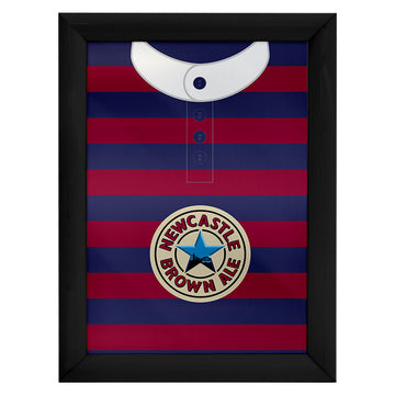 Personalised Newcastle 1996 Away Shirt - A4 Metal Sign Plaque - Frame Options Available