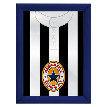 Personalised Newcastle - 1996 Home Shirt - A4 Metal Sign Plaque - Frame Options Available