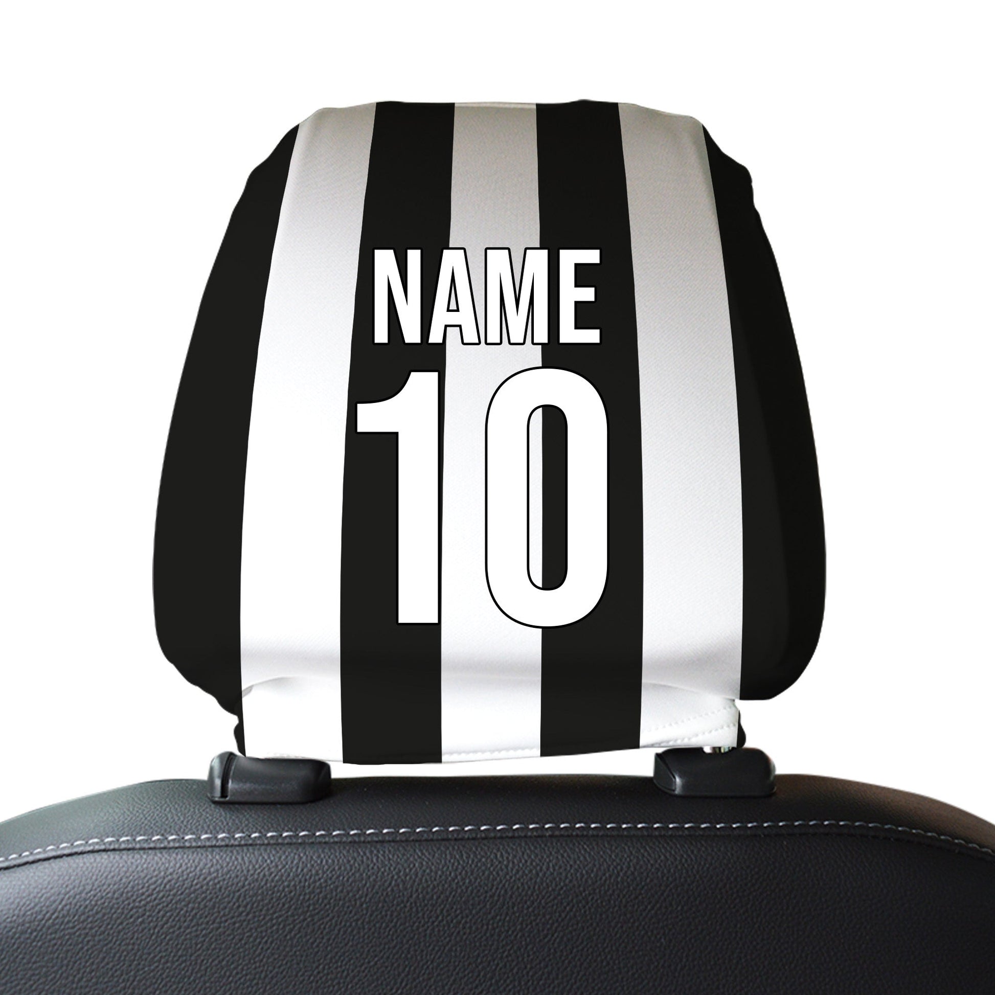 Newcastle 2001 Home - Retro Football Shirt - Pack of 2 - Car Seat Headrest Covers