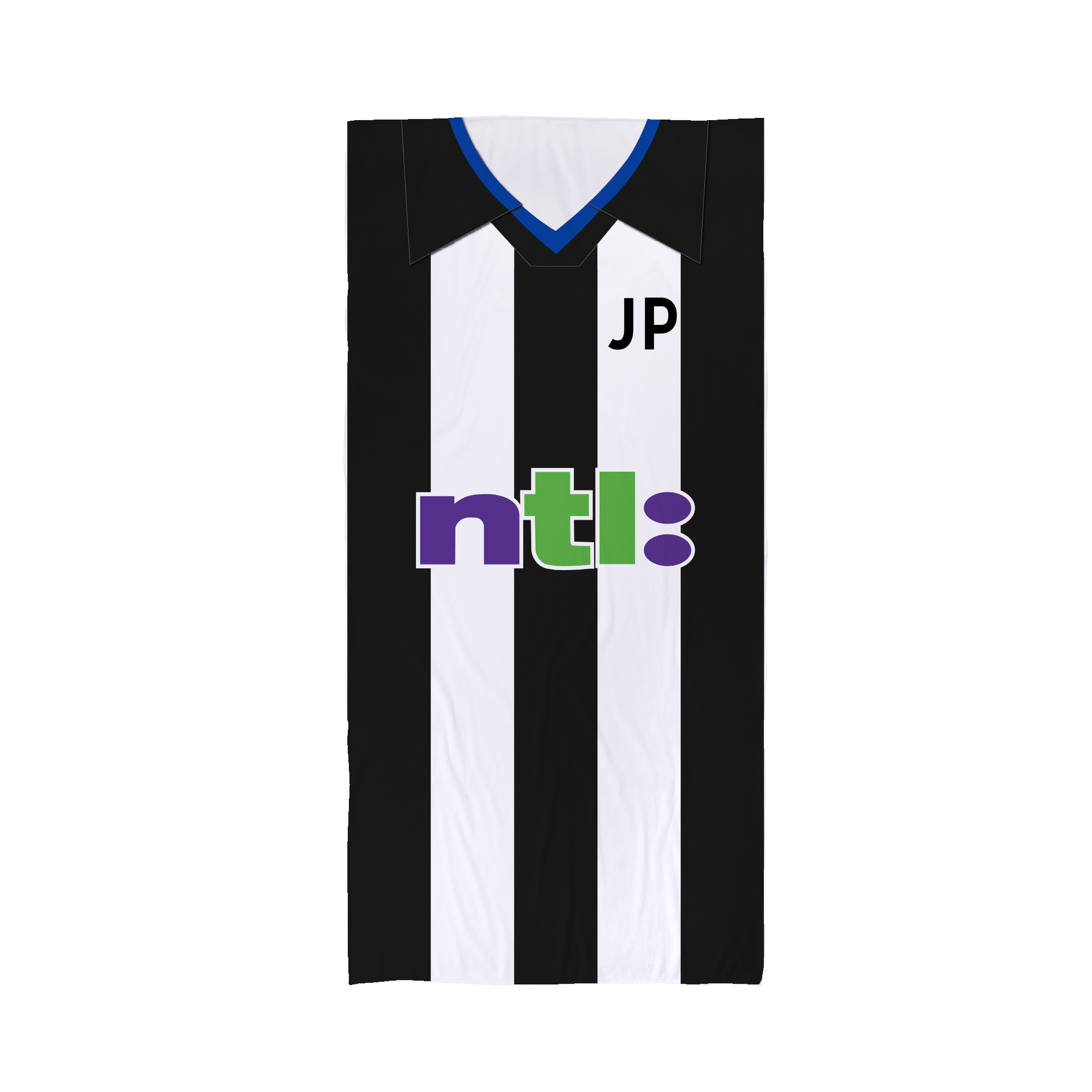 Newcastle - 2001- Home Shirt - Personalised Vintage Beach Towel