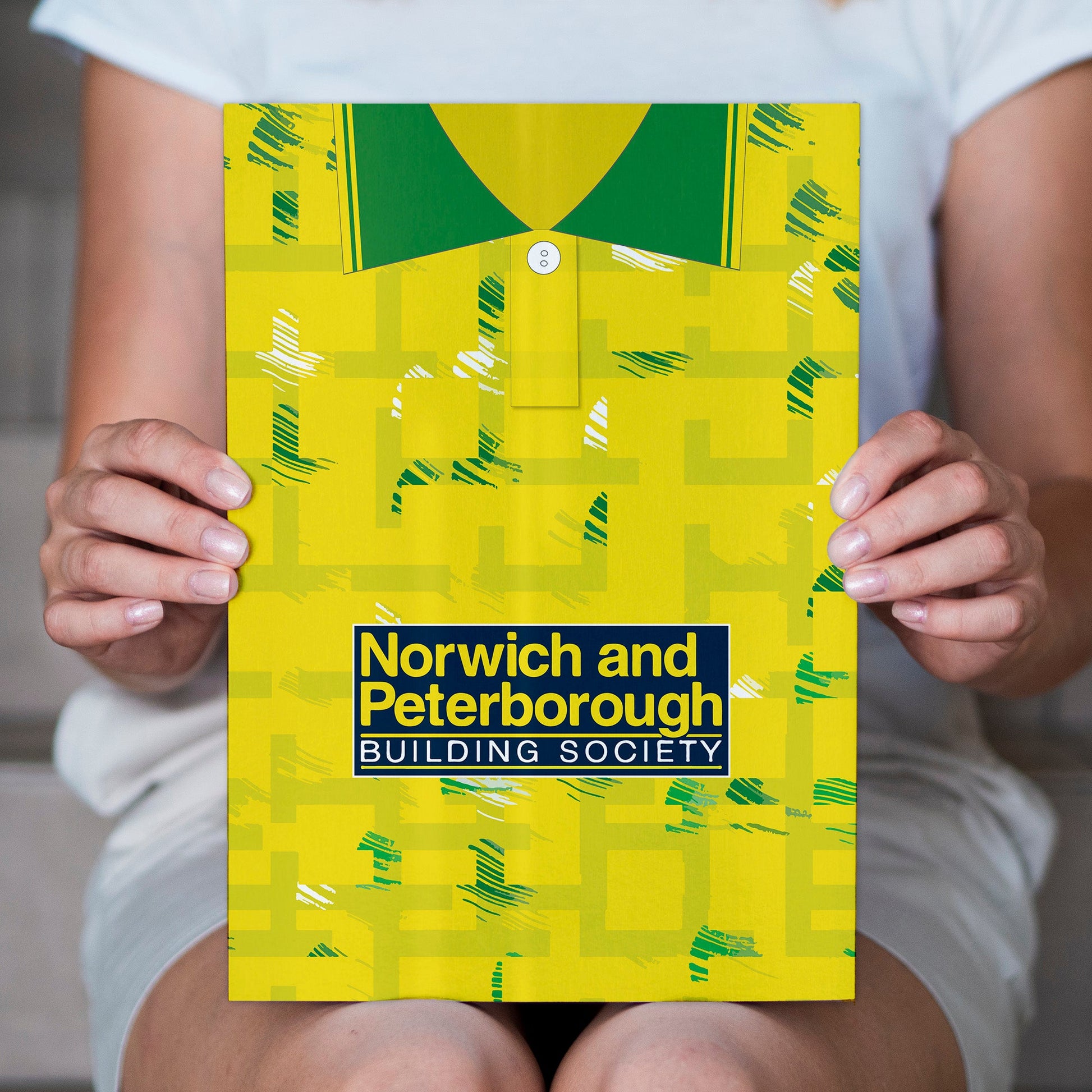 Personalised Norwich - 1994 Home Shirt - A4 Metal Sign Plaque 