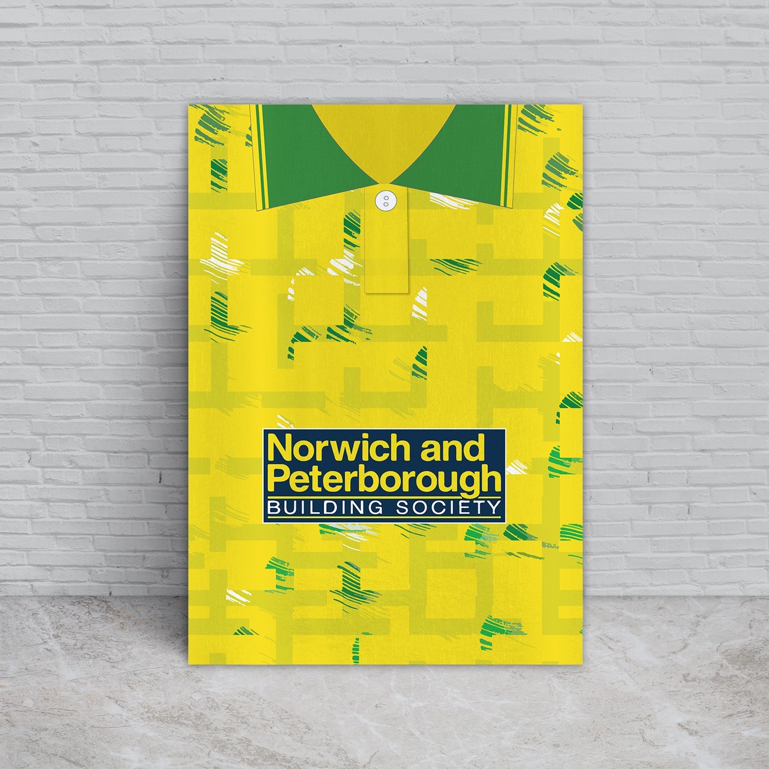 Personalised Norwich - 1994 Home Shirt - A4 Metal Sign Plaque 