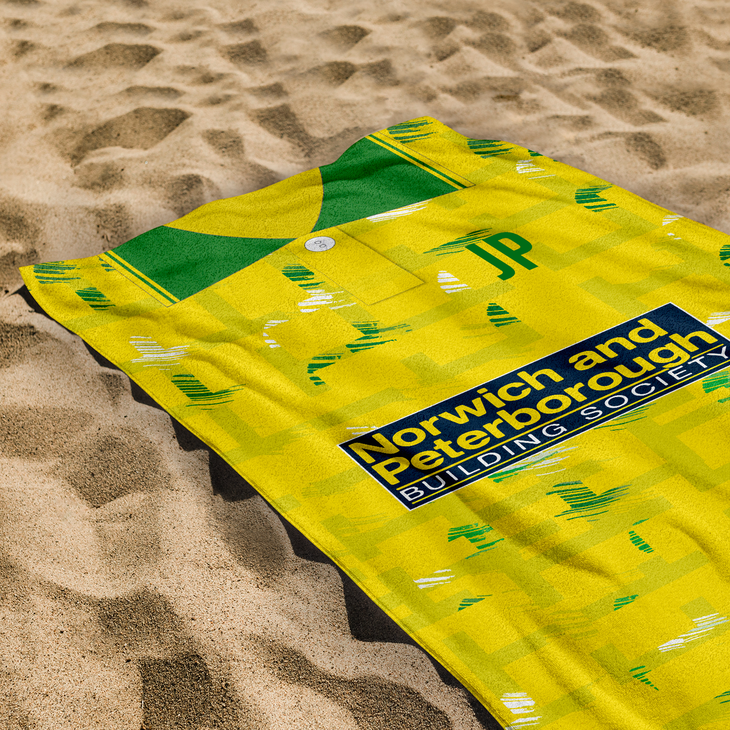 Norwich - 1994 - Home  Shirt - Personalised Vintage Beach Towel 