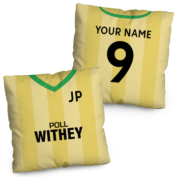 Norwich - 1985 Home Shirt - 45cm or 61cm Retro Cushion