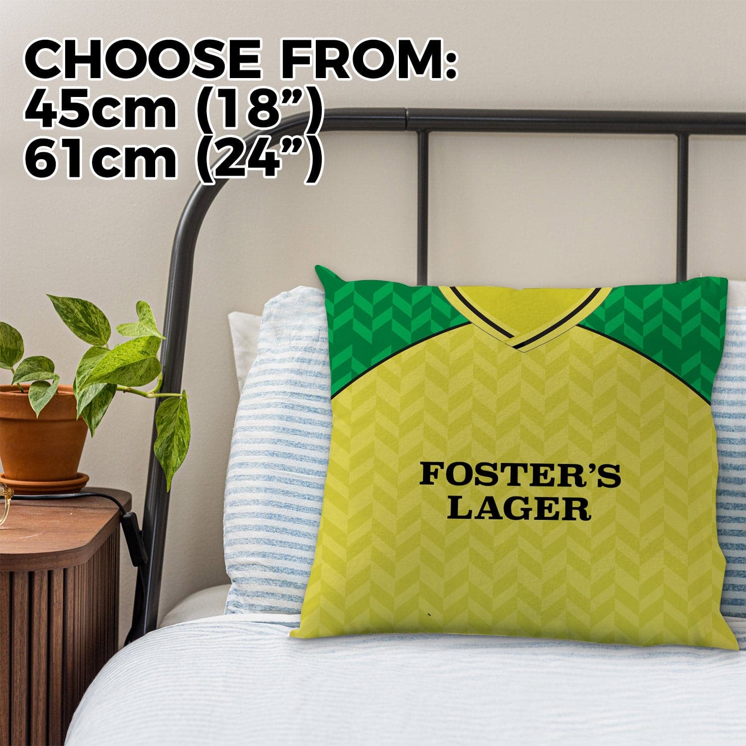 Norwich - 1986 Home Shirt - 45cm or 61cm Retro Cushion