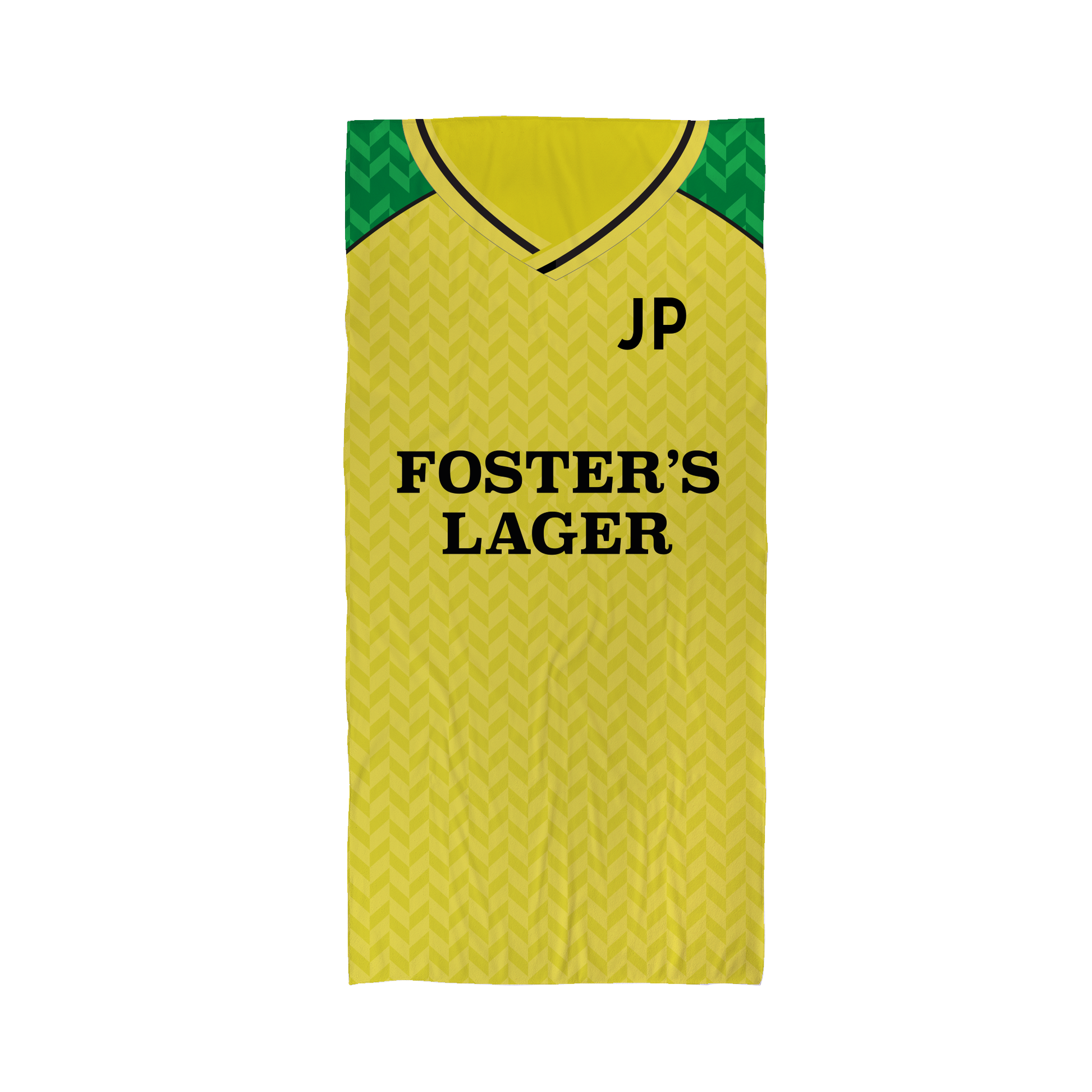 Norwich - 1986 - Home  Shirt - Personalised Vintage Beach Towel