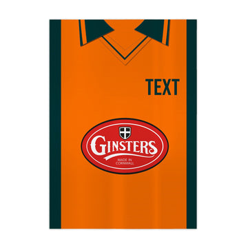 Plymouth Retro 2004 Away Retro Shirt - A4 Personalised Metal Sign Plaque - Frame Options Available