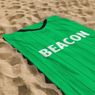 Plymouth Retro 1983 Home Shirt - Personalised Lightweight, Microfibre Retro Beach Towel - 150cm x 75cm