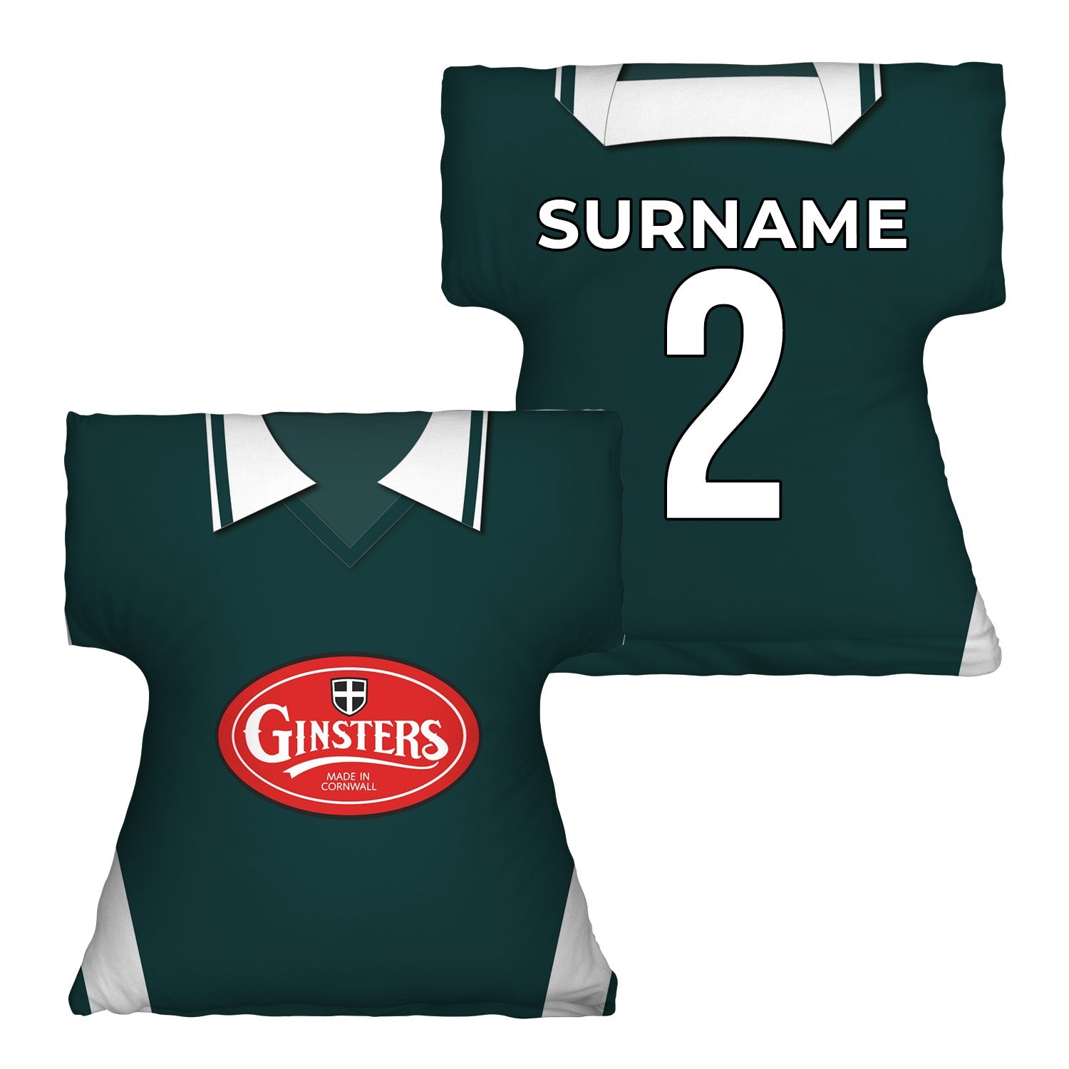 Plymouth Retro 2003 Home Shirt - Personalised Retro Shirt Cushion