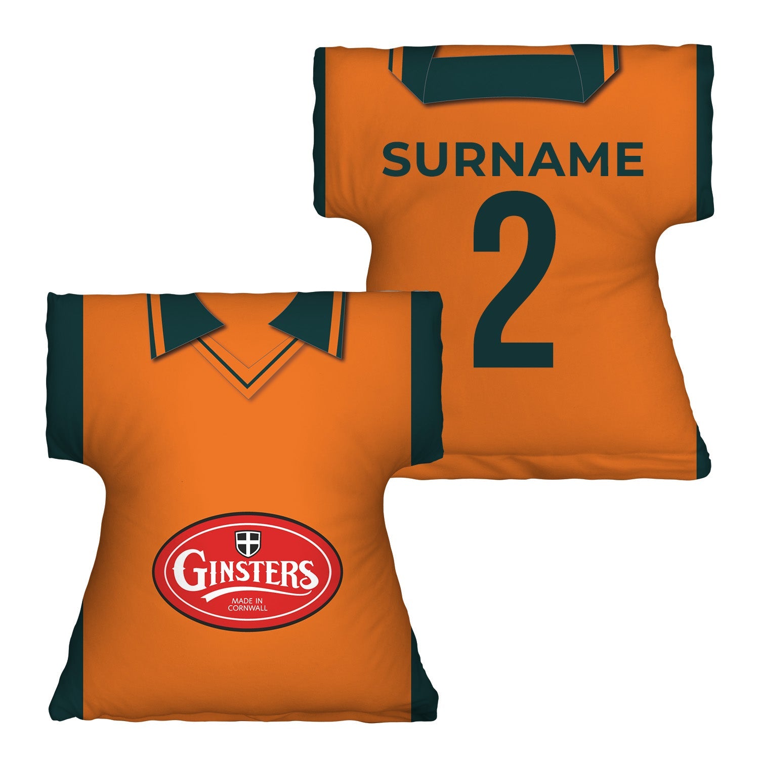 Plymouth 2004 Away Shirt - Personalised Retro Shirt Cushion