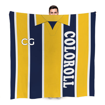 Preston  - 1994 Away Shirt - Personalised Retro Fleece Blanket