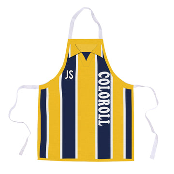 Preston - 1994 Away Shirt - Personalised Retro Football Novelty Water-Resistant, Lazer Cut (no fraying) Light Weight Adults Apron