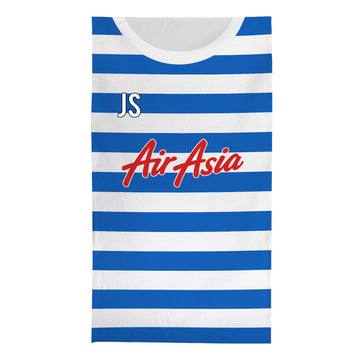 The Hoops - 2015 Home Shirt - Personalised Retro Lightweight, Microfibre Beach Towel - 150cm x 75cm