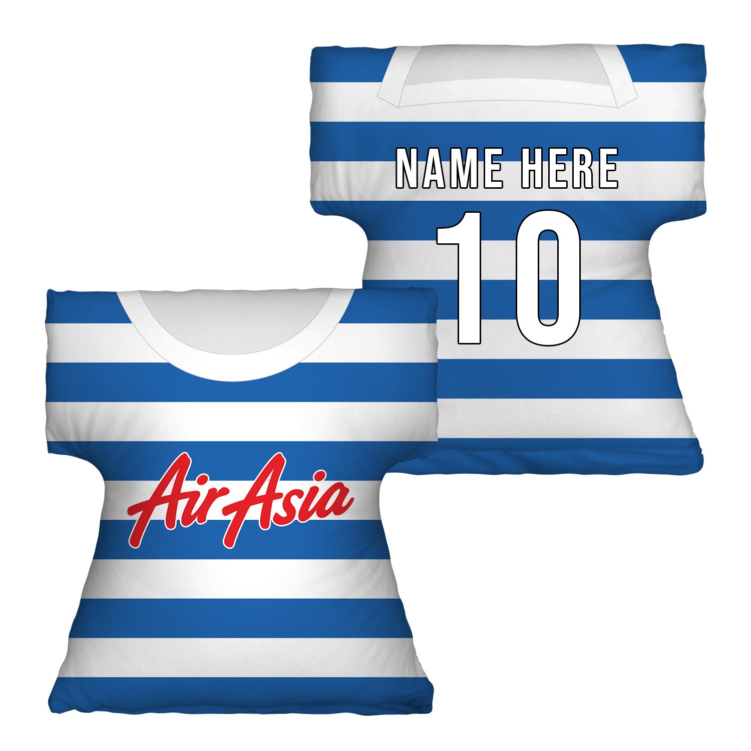 The Hoops - 2015 Home Shirt - Personalised Retro Shirt Cushion